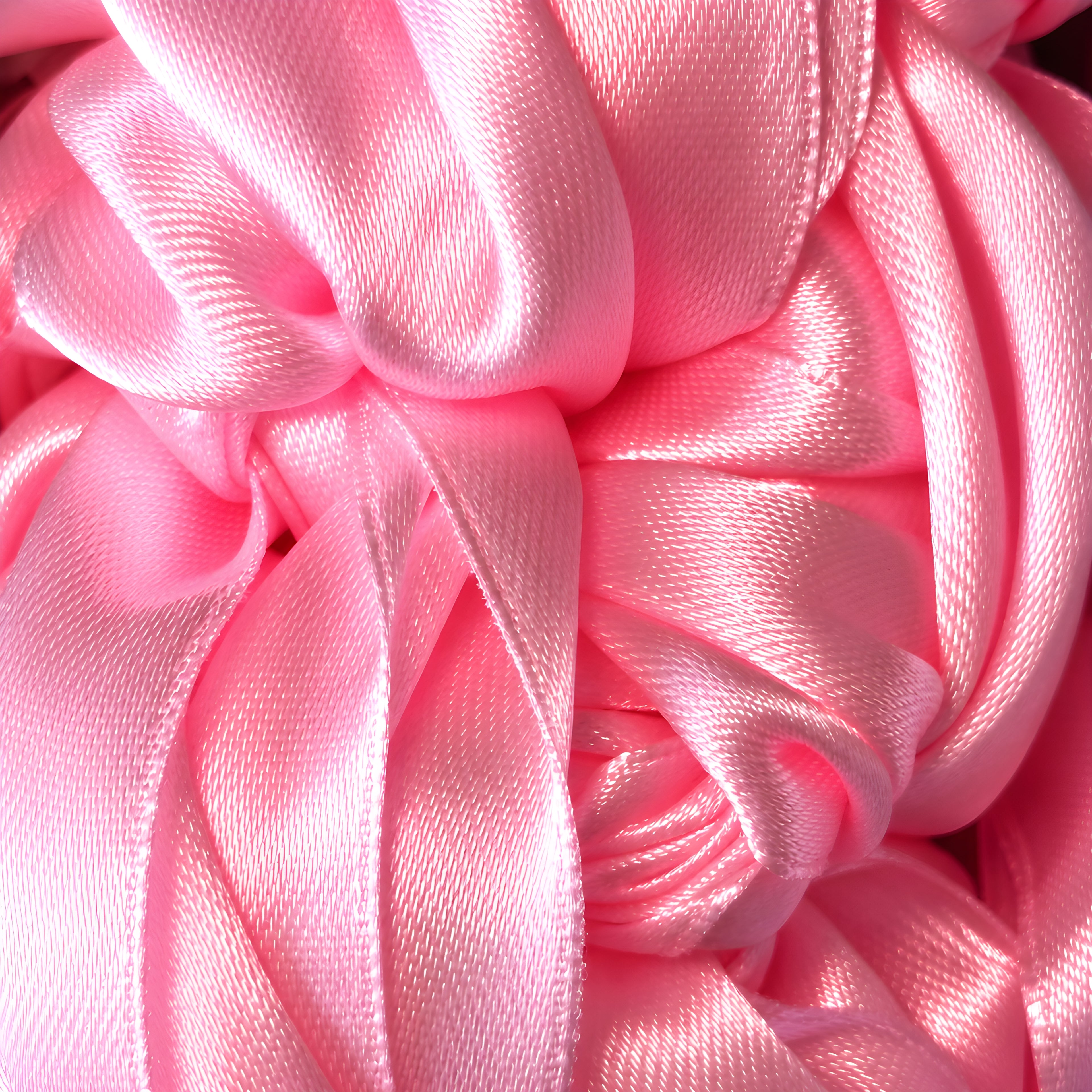 Close-up of dark rose SATIN CROCHET ribbon