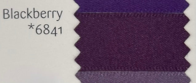 Textile swatch with 'Blackberry' color code 6841 on a white background