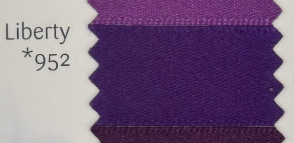 Purple fabric swatch with 'Liberty' and number '952' on a white background