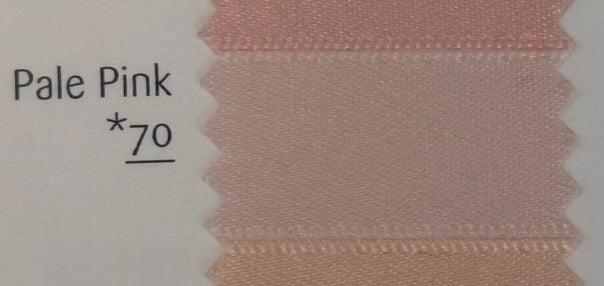 Textured fabric swatch labeled 'Pale Pink *70' on a white background