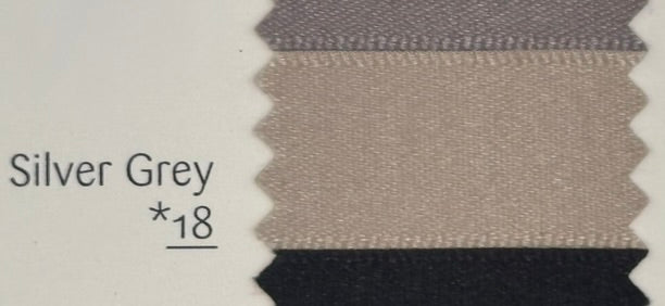Fabric swatch labeled 'Silver Grey' with a textured pattern on a white background