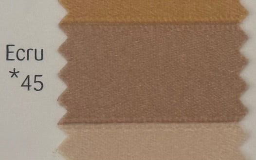 Textile swatch with 'Ecru *45' label on a plain background